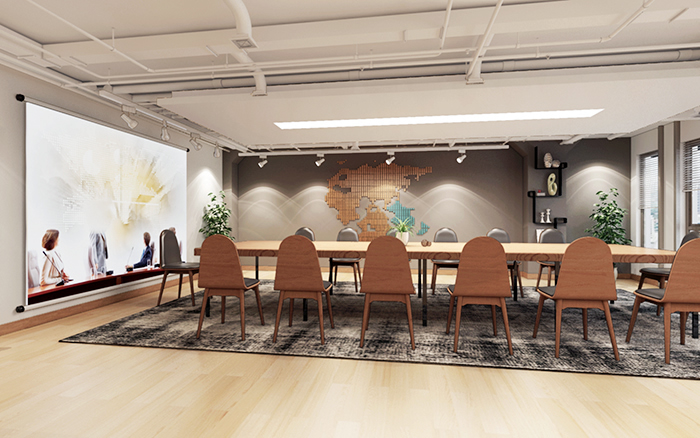 上海國(guó)科企業(yè)現(xiàn)代簡(jiǎn)約風(fēng)4200平方辦公樓裝修項(xiàng)目(圖2)