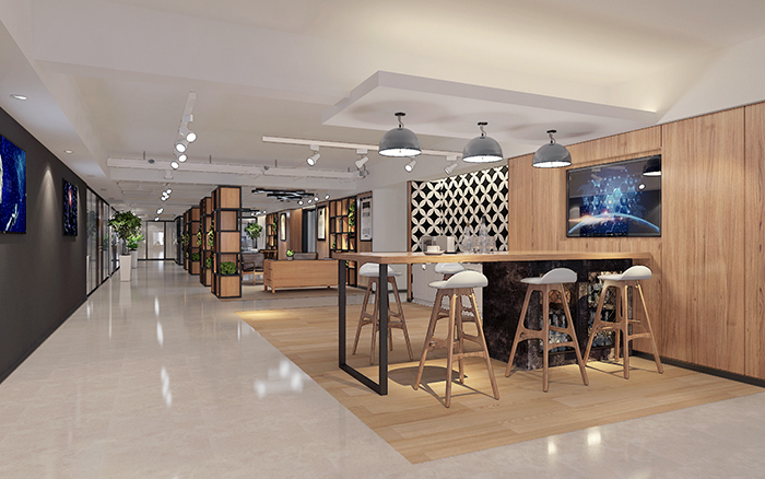 上海國(guó)科企業(yè)現(xiàn)代簡(jiǎn)約風(fēng)4200平方辦公樓裝修項(xiàng)目(圖3)