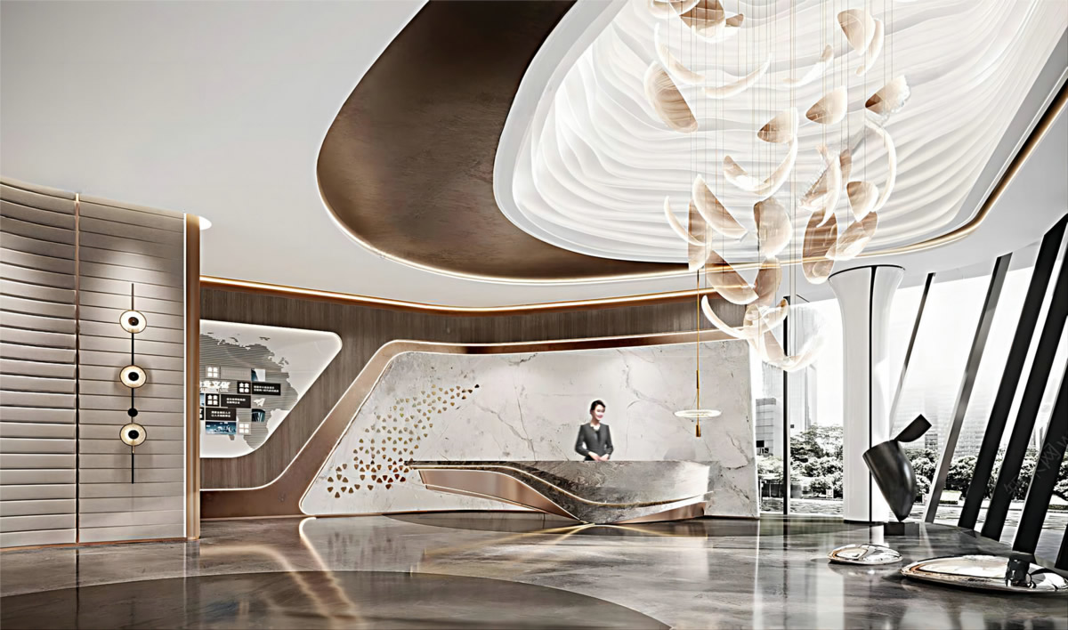 淮北·金街坊售樓部現(xiàn)代簡約裝飾裝修設(shè)計(jì)工程(圖2) 淮北·金街坊售樓部現(xiàn)代簡約裝飾裝修設(shè)計(jì)工程(圖2)