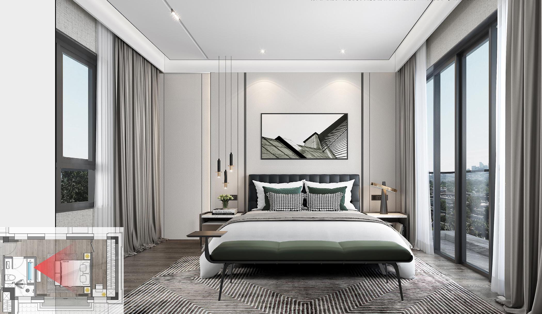 太平.某山莊C戶型新中式樣板間裝飾裝修工程(圖4) 00二層主臥.jpg