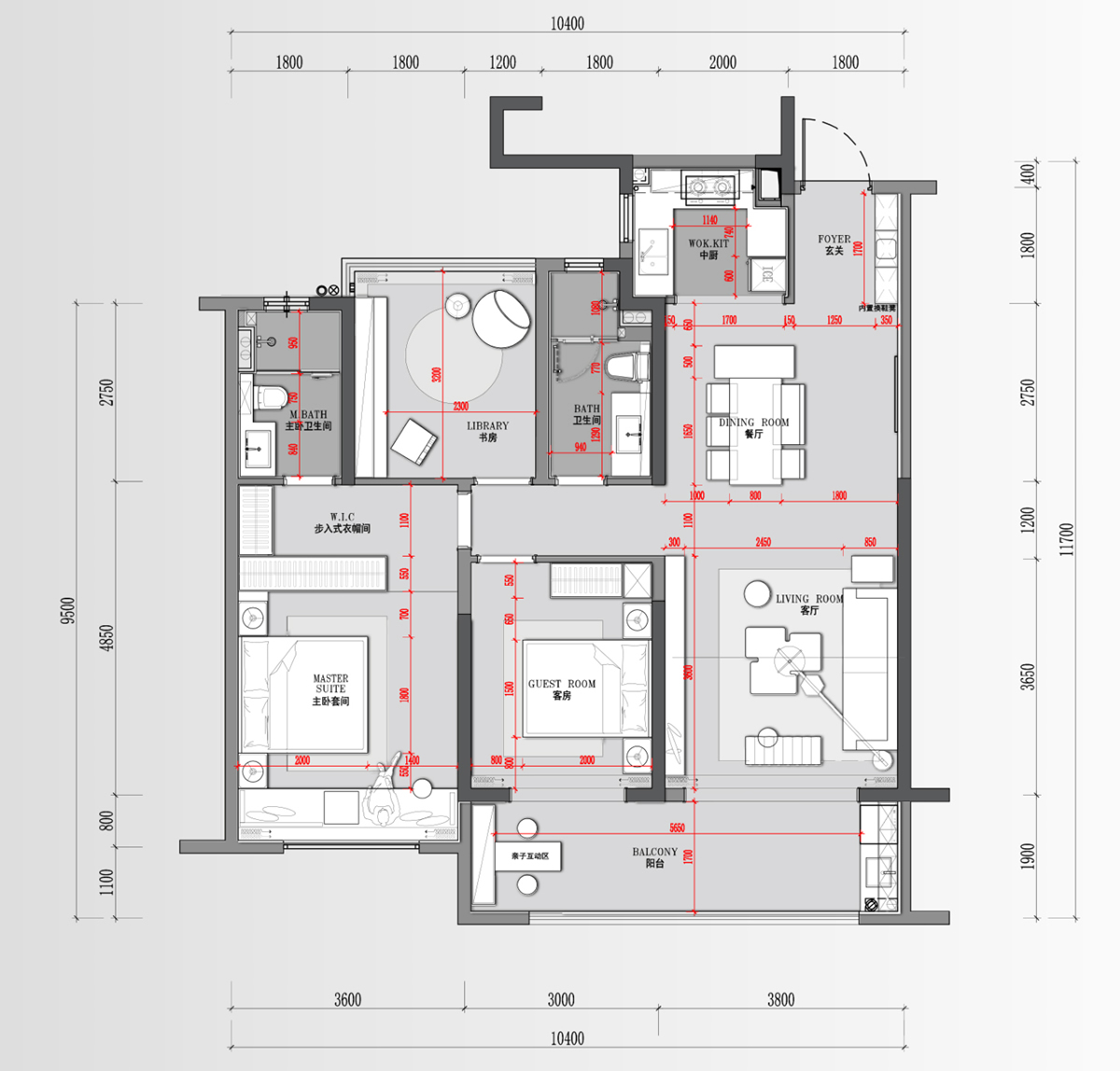 淮北.華松籣墅香汐高層C戶型現(xiàn)代簡約風(fēng)樣板間裝飾裝修項目(圖1)