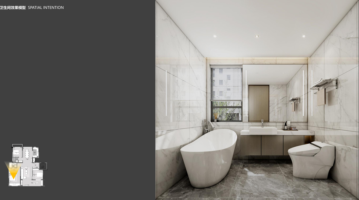 淮北華松籣墅香汐現(xiàn)代簡(jiǎn)約風(fēng)洋房A戶型樣板間裝飾裝修項(xiàng)目(圖6)