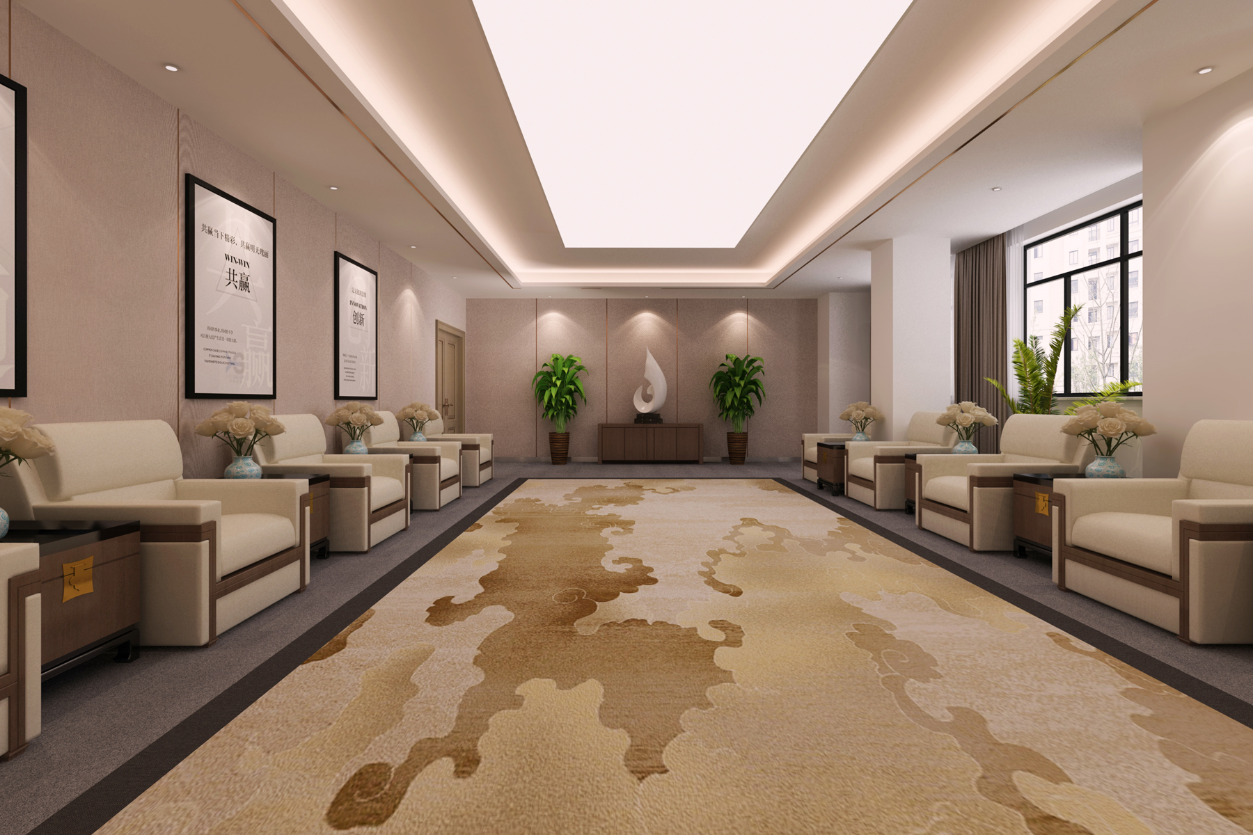 華新智能設(shè)備4000平方辦公樓改造裝修工程(圖3) 接待室2.jpg