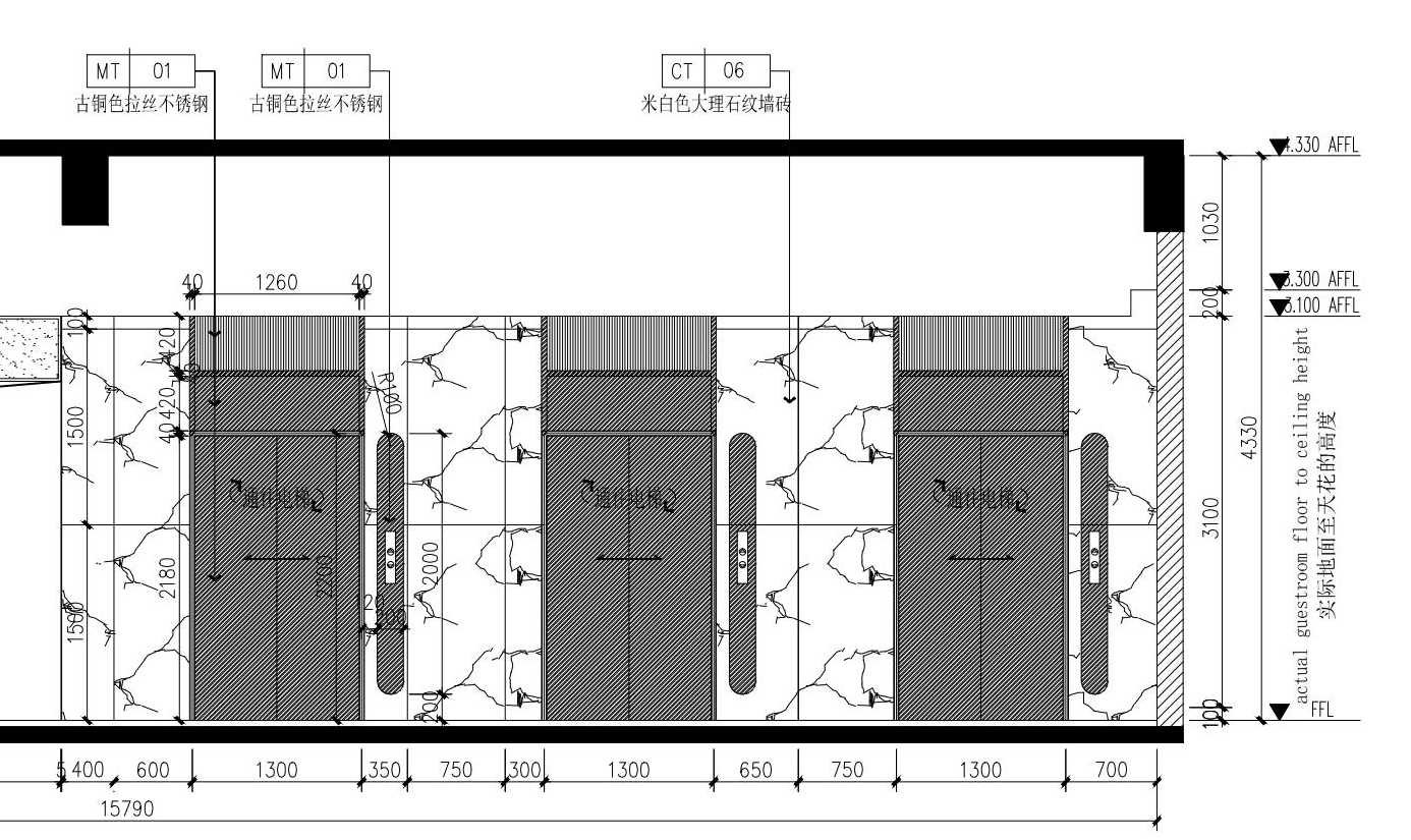 淮北商場內(nèi)部電梯裝修設計項目(圖4) 2024.8.6-02海容商業(yè)廣場大潤發(fā)三層立面圖-Model_00.jpg