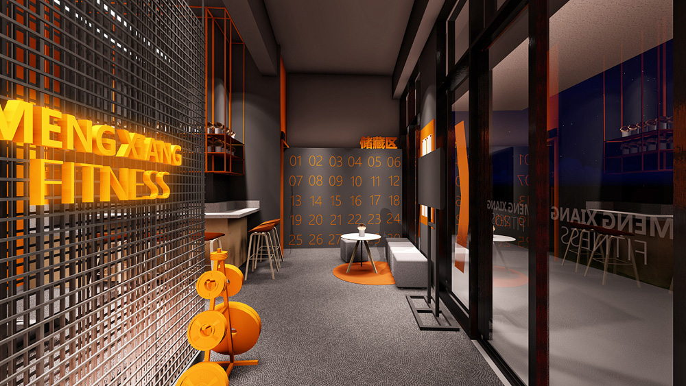 合肥2000平方啟動(dòng)鍵-健身房裝修(圖7)