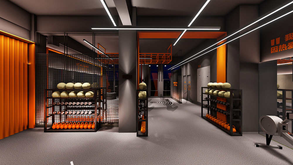 合肥2000平方啟動(dòng)鍵-健身房裝修(圖2)