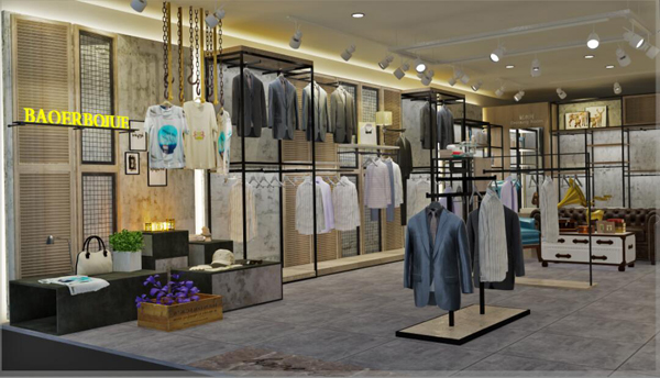 合肥瑤海區(qū)服裝店裝修設(shè)計(圖3)