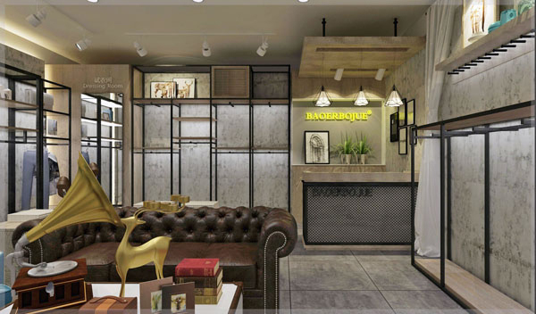 合肥瑤海區(qū)服裝店裝修設(shè)計(圖1)