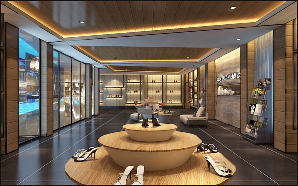 合肥200平方精品鞋店裝修設計(圖1)