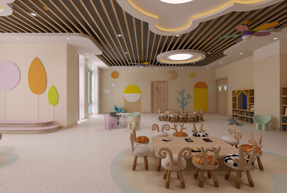 皖新文化廣場2300平方 幼兒園裝修設計(圖11) 皖新文化廣場2300平方 幼兒園裝修設計(圖11)